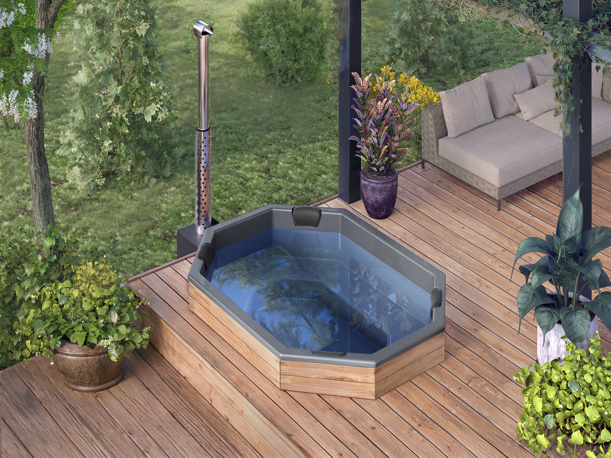 Palju terassille OCTA "DIY" 2.4×1.8, 1600L