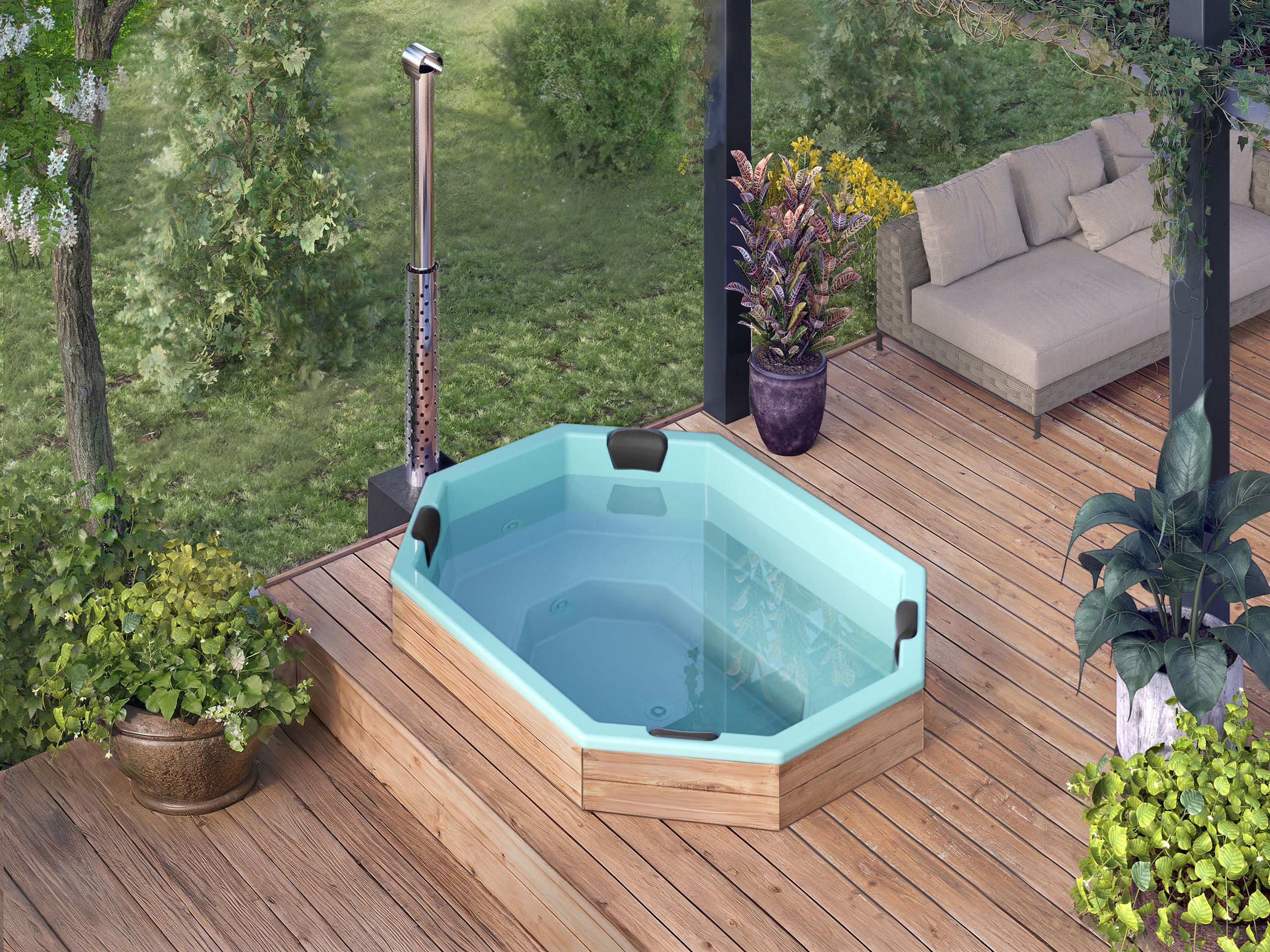 Palju terassille OCTA "DIY" 2.4×1.8, 1600L