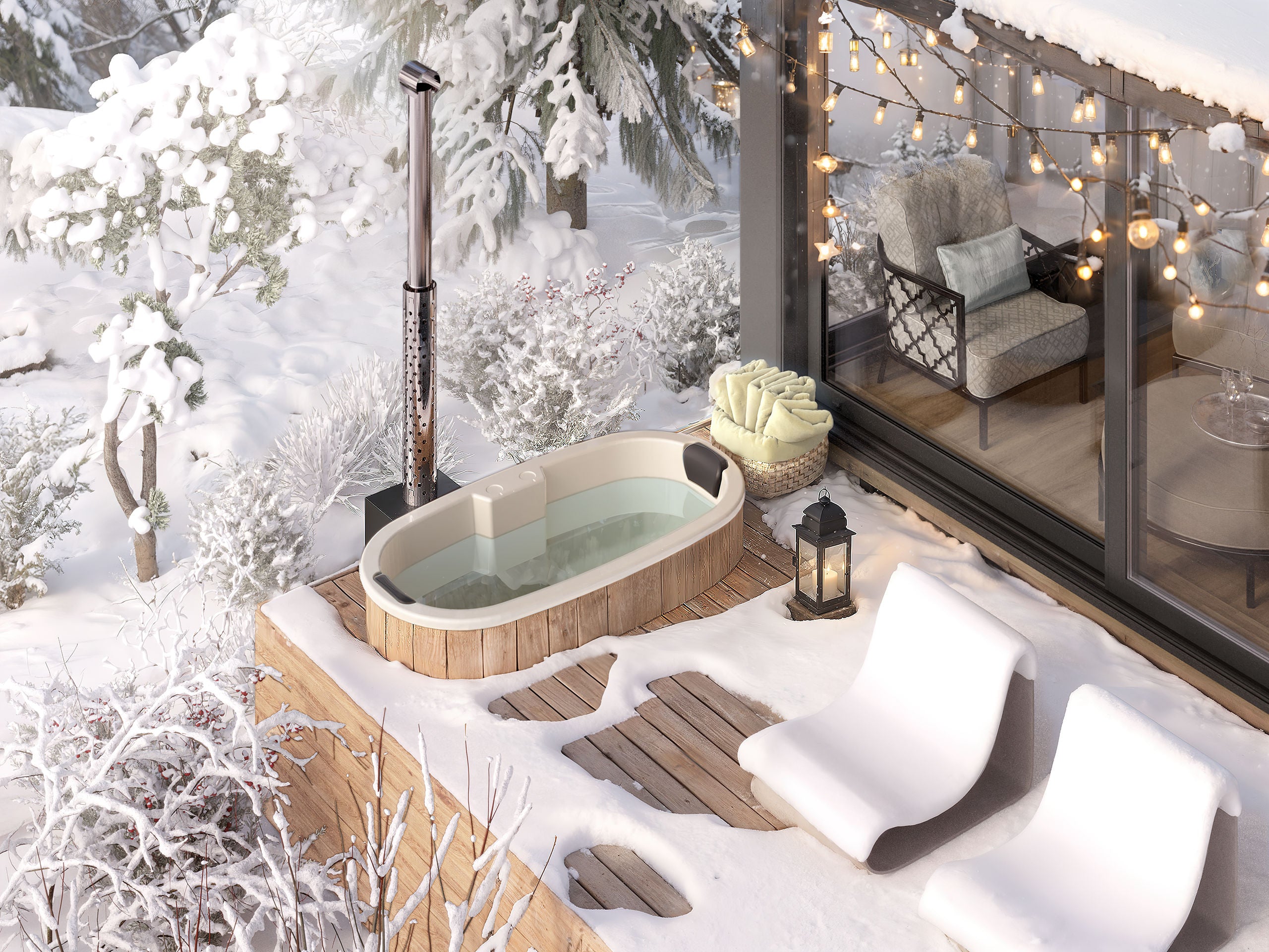 Palju terassille "DIY" 1.85×0.95 m