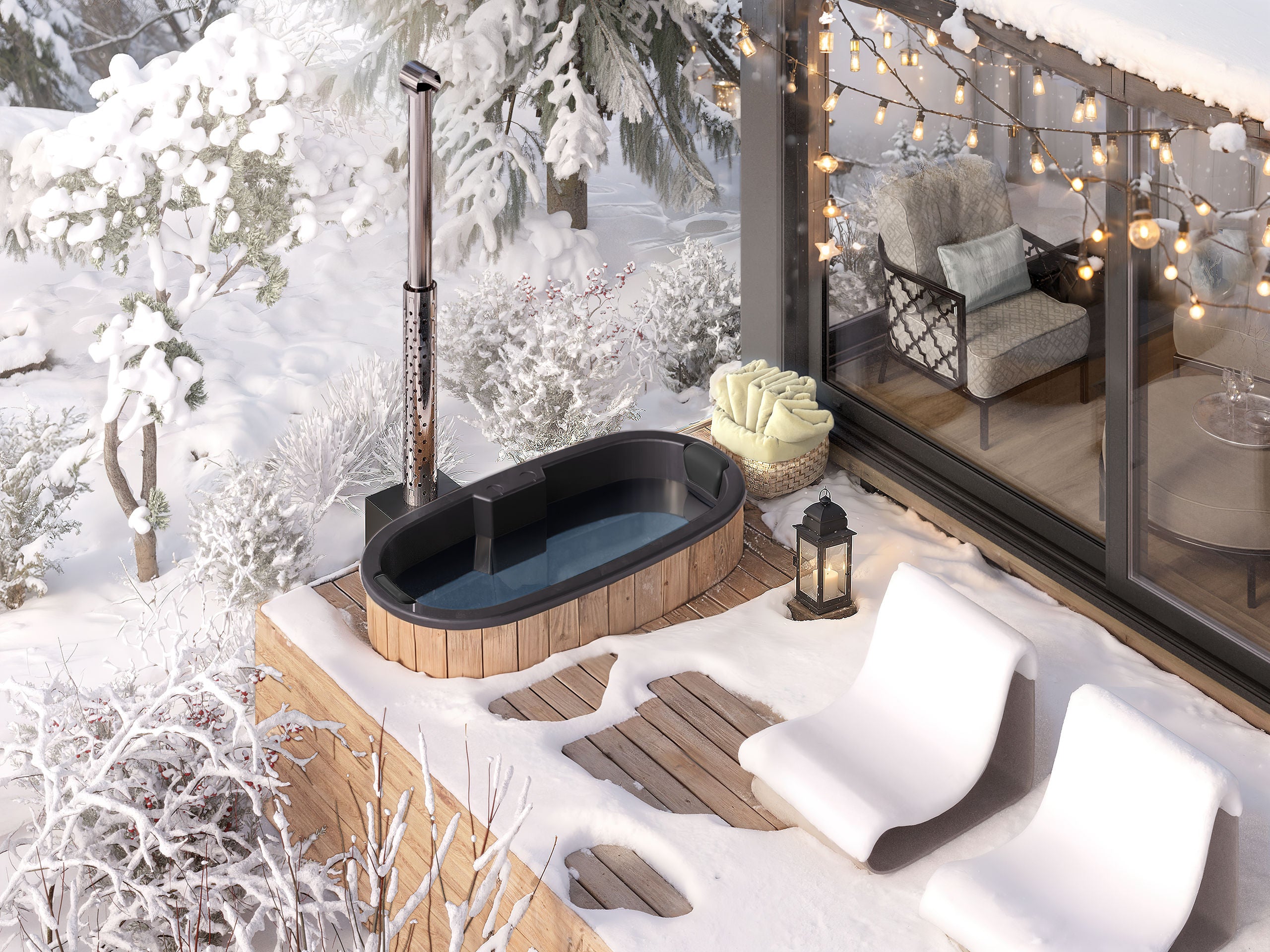 Palju terassille "DIY" 1.85×0.95 m