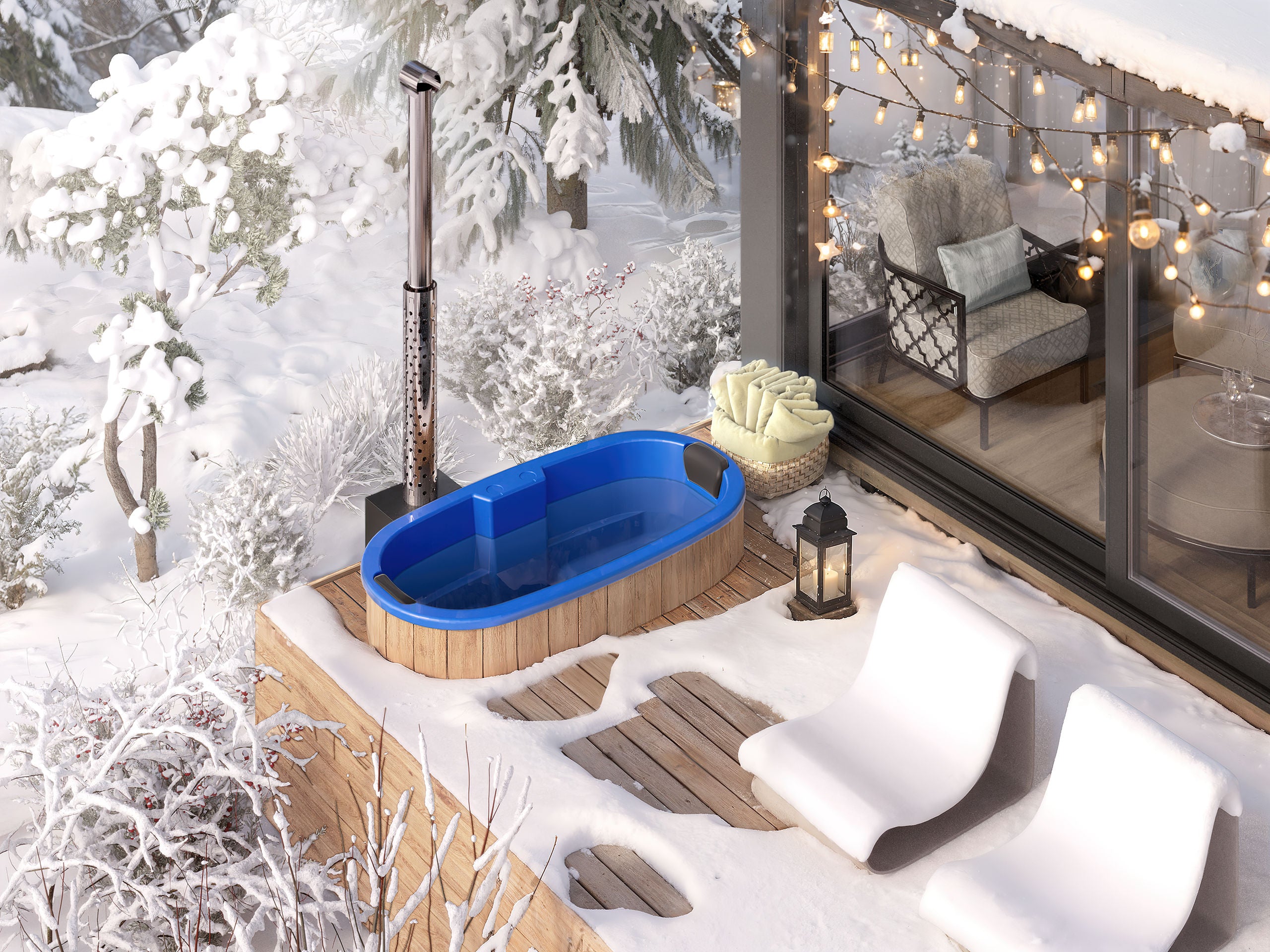 Palju terassille "DIY" 1.85×0.95 m