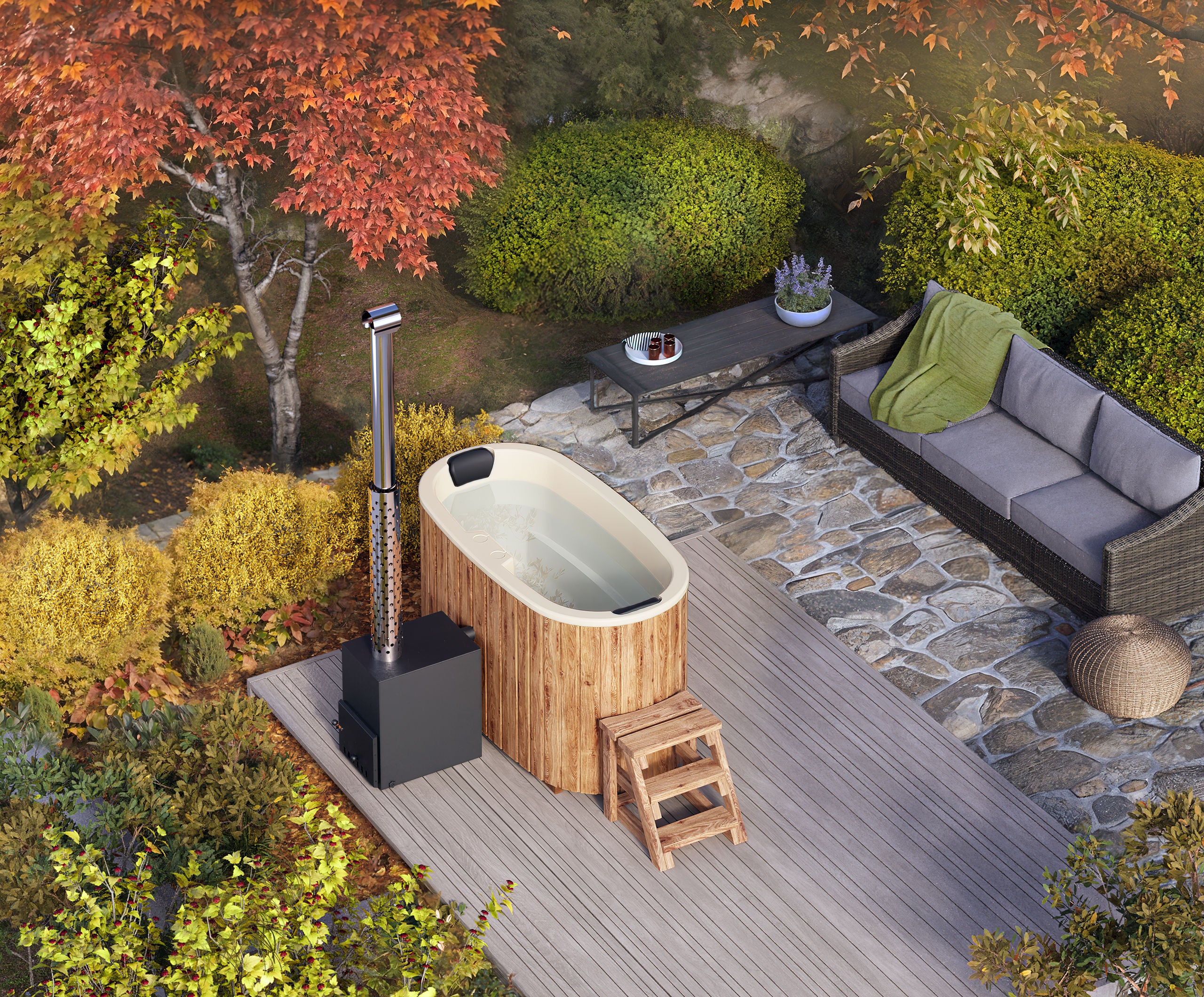 Palju Ovaali 1.85×0.95 m, 800L