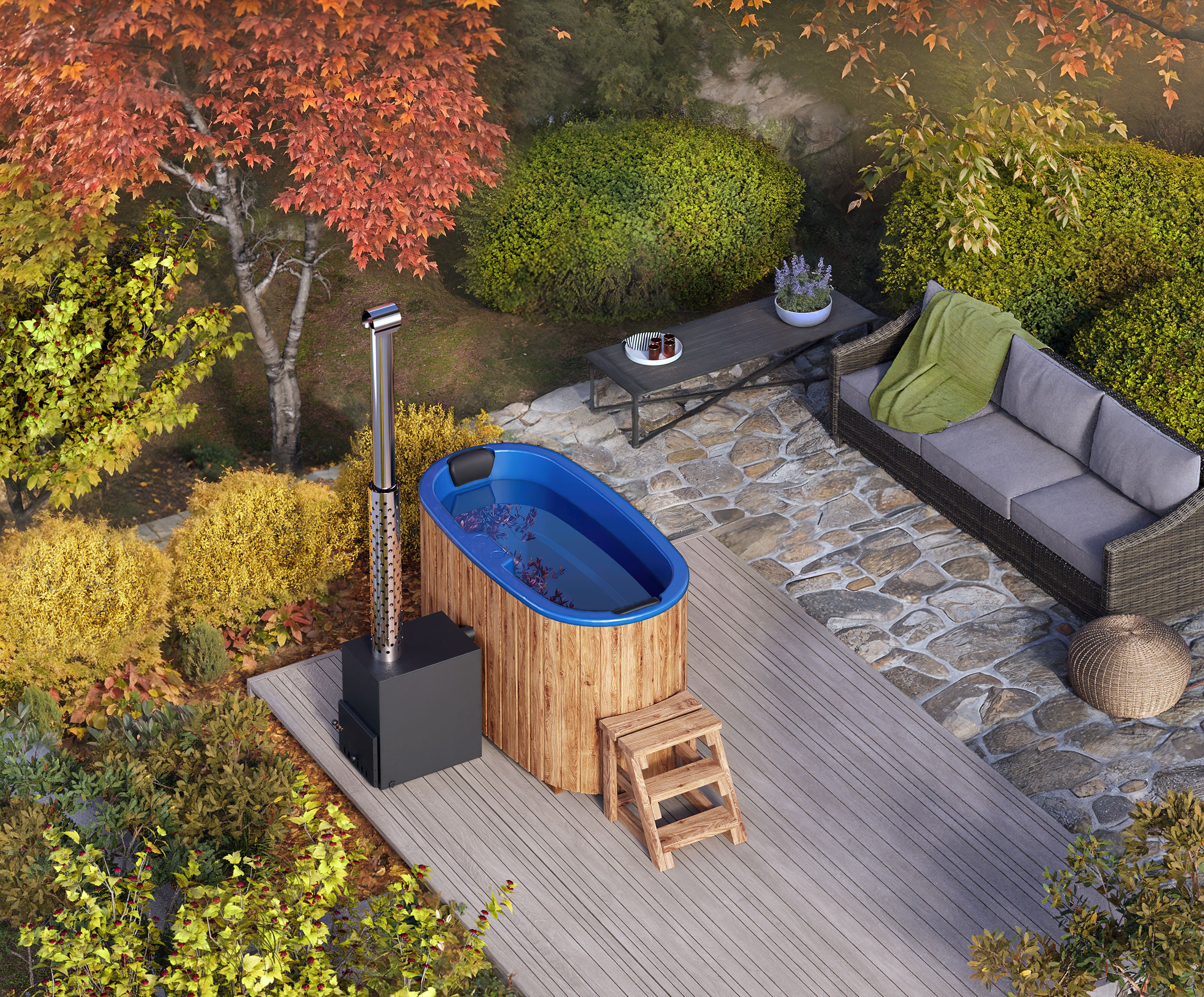 Palju Ovaali 1.85×0.95 m, 800L