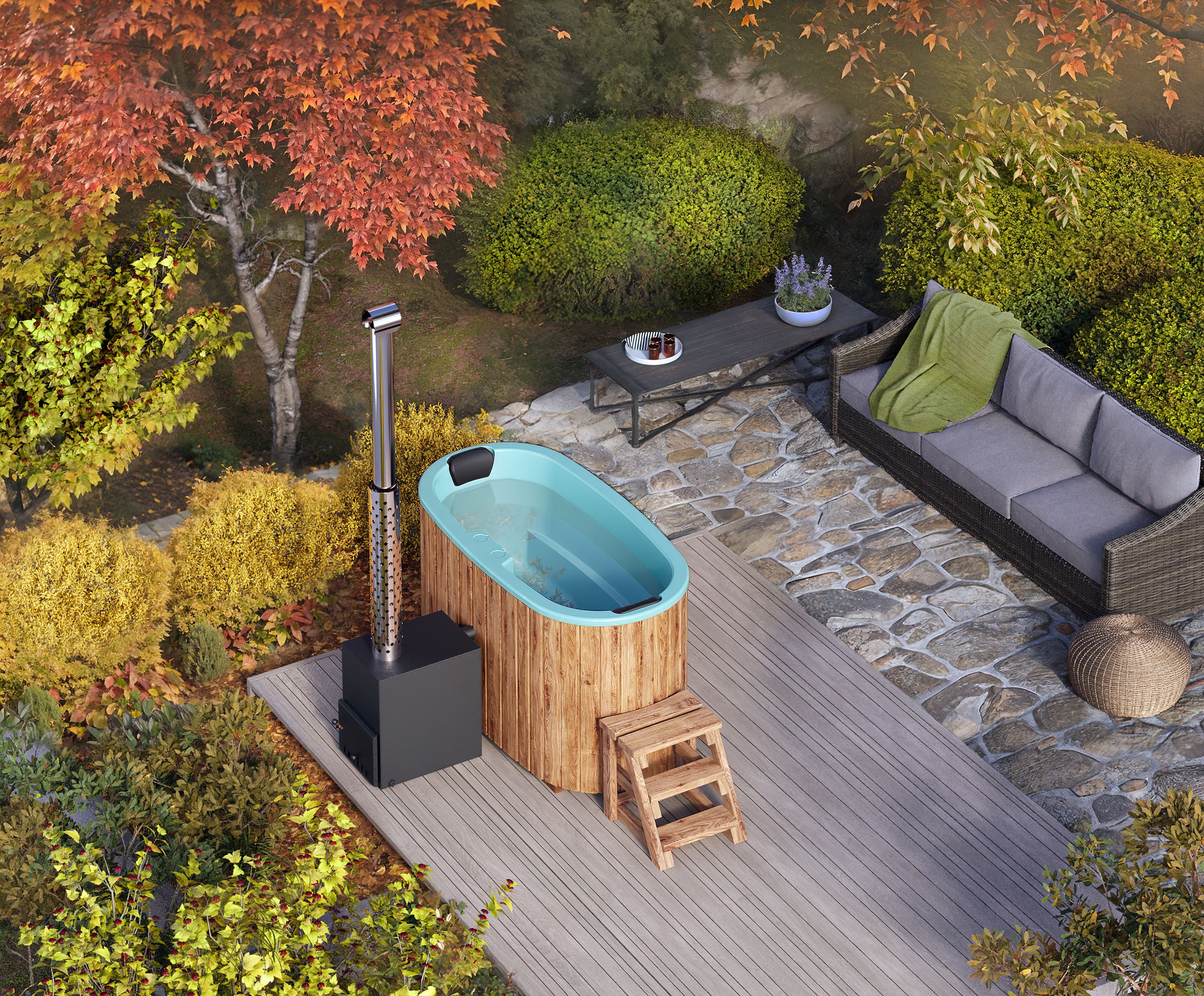 Palju Ovaali 1.85×0.95 m, 800L