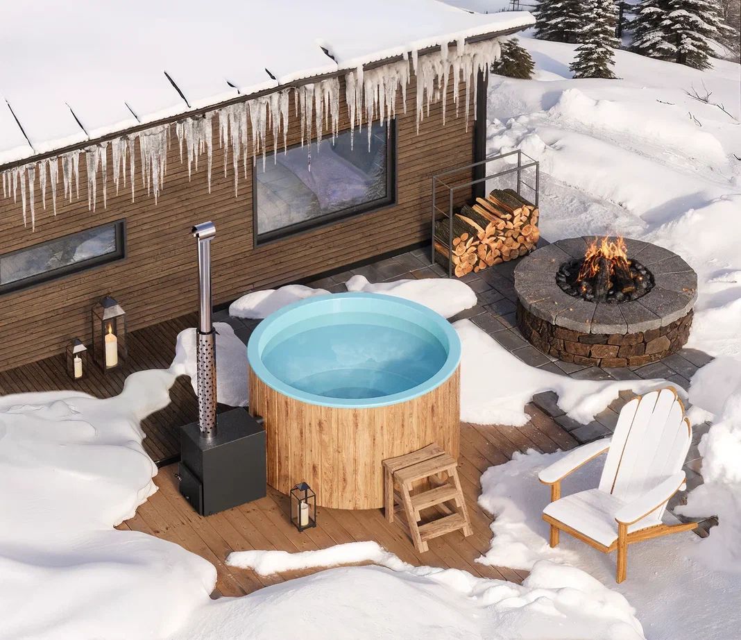 Palju ulkokamiinalla, Ø1.8m, 1100L